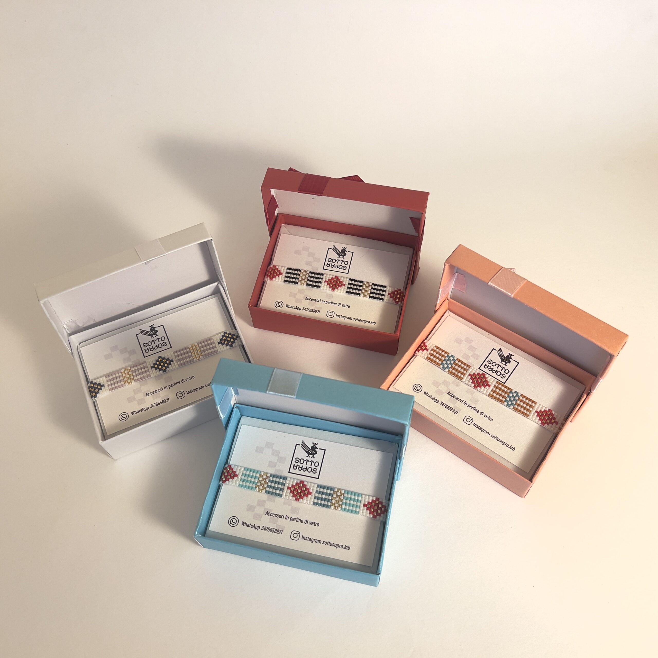 Bracciale bisaccia azzurro - immagine 4