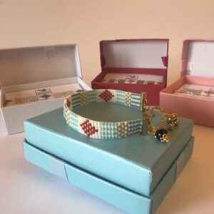 Bracciale bisaccia azzurro