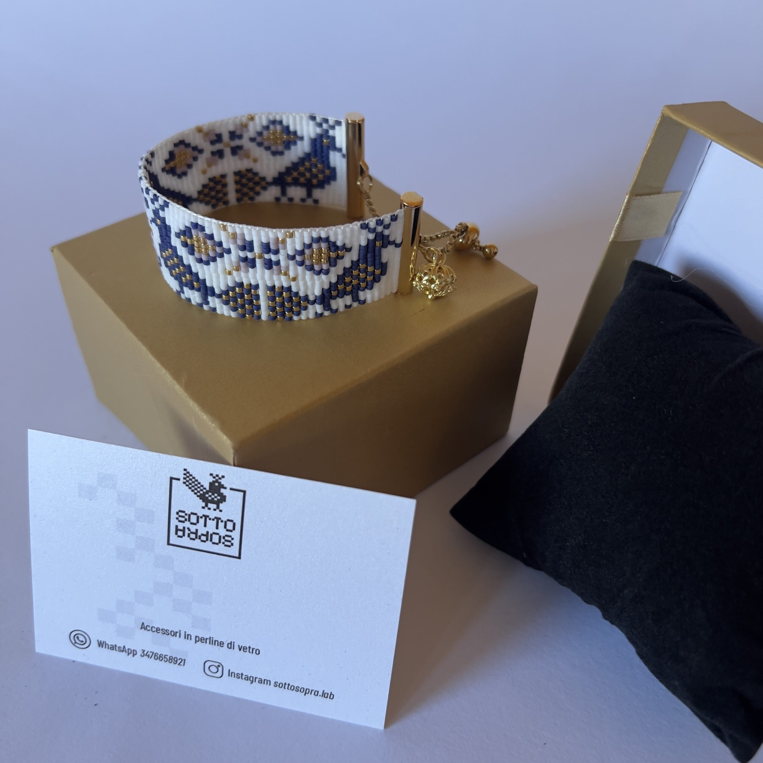 Bracciale pavoncella viola - immagine 2