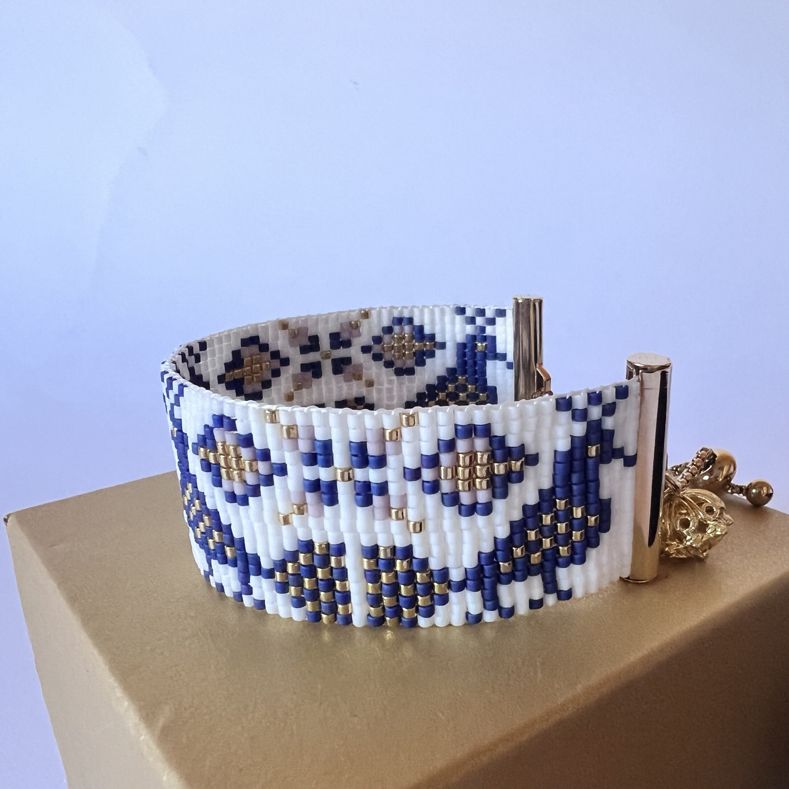 Bracciale pavoncella viola - immagine 3