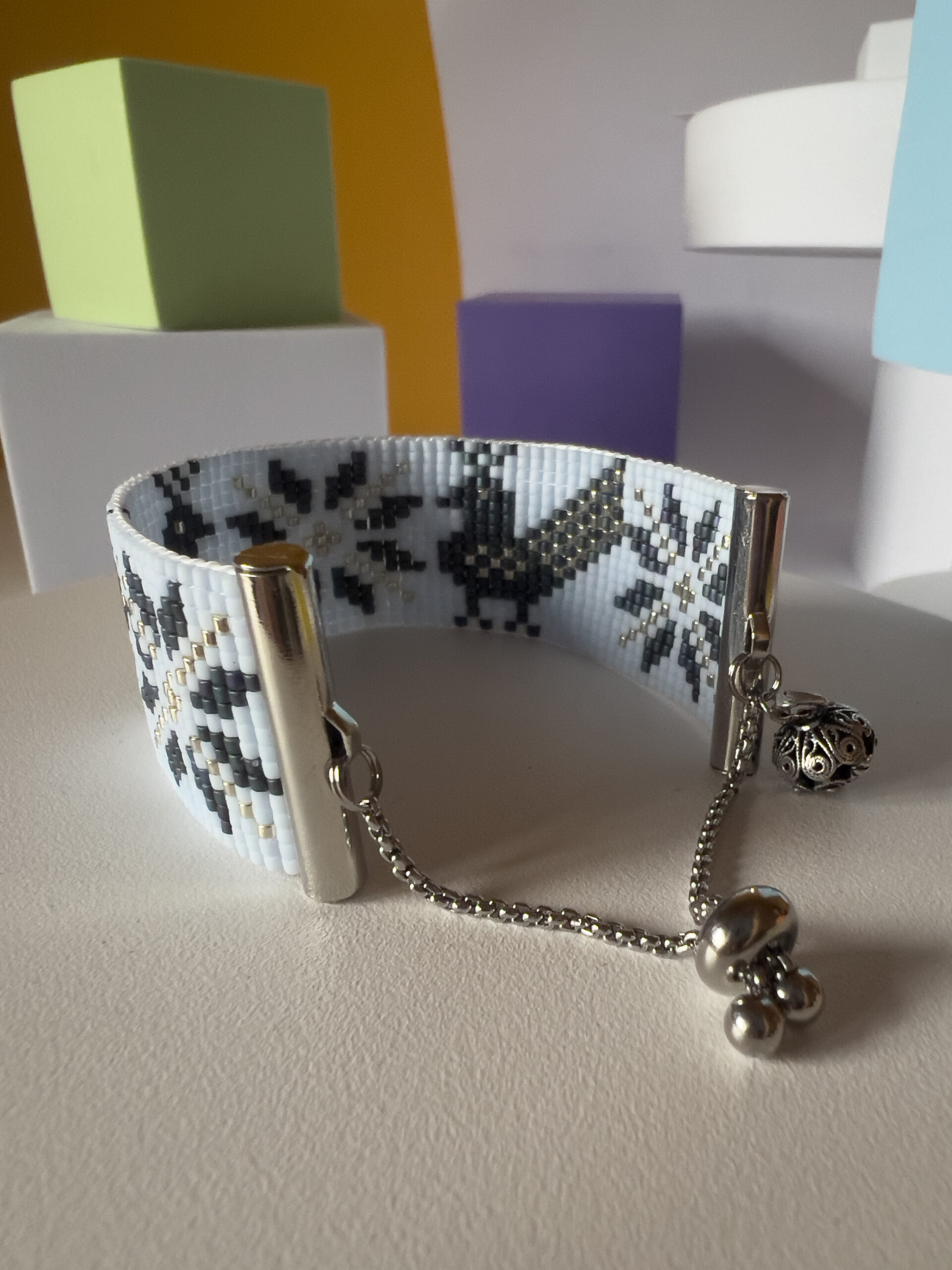 Bracciale pavoncella plum argento - immagine 2