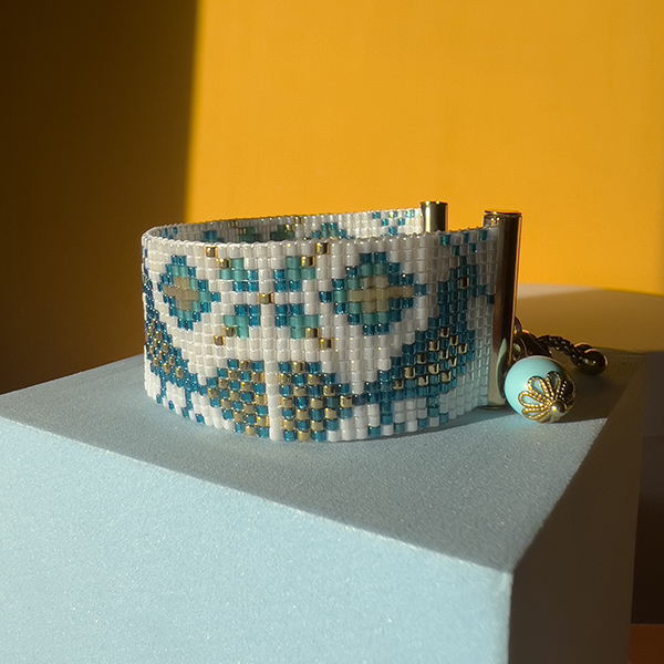 Bracciale pavoncella blu