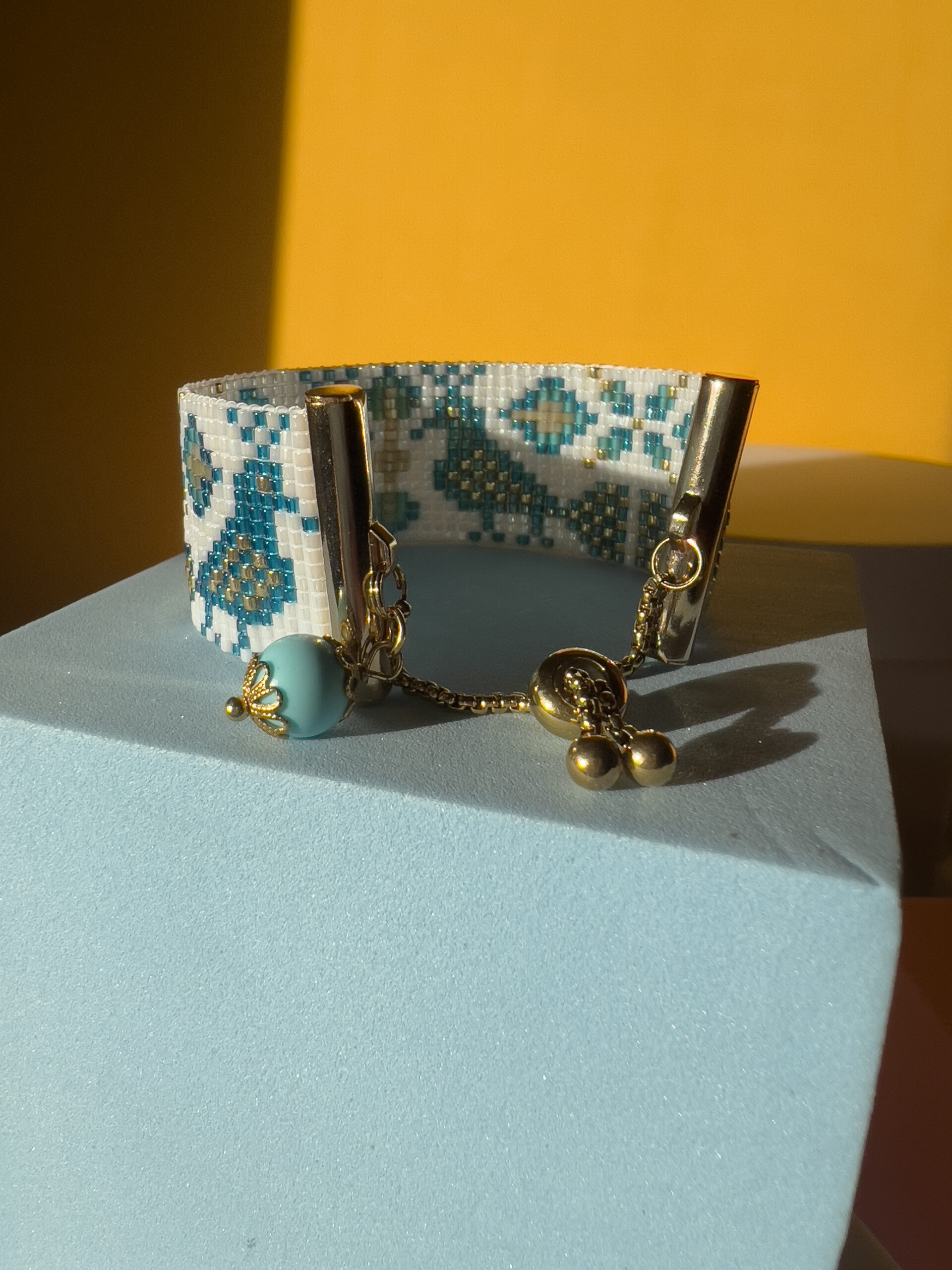 Bracciale pavoncella blu - immagine 2