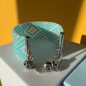 Bracciale rombi azzurri